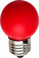 Лампа светодиодная Ecola Color G45 Шар Е27 220В 5Вт Красная 45х77мм картинка 